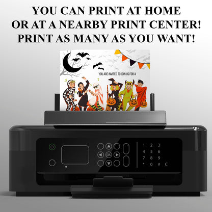 Calling All Monsters Halloween Birthday Invitation - CreativeRino