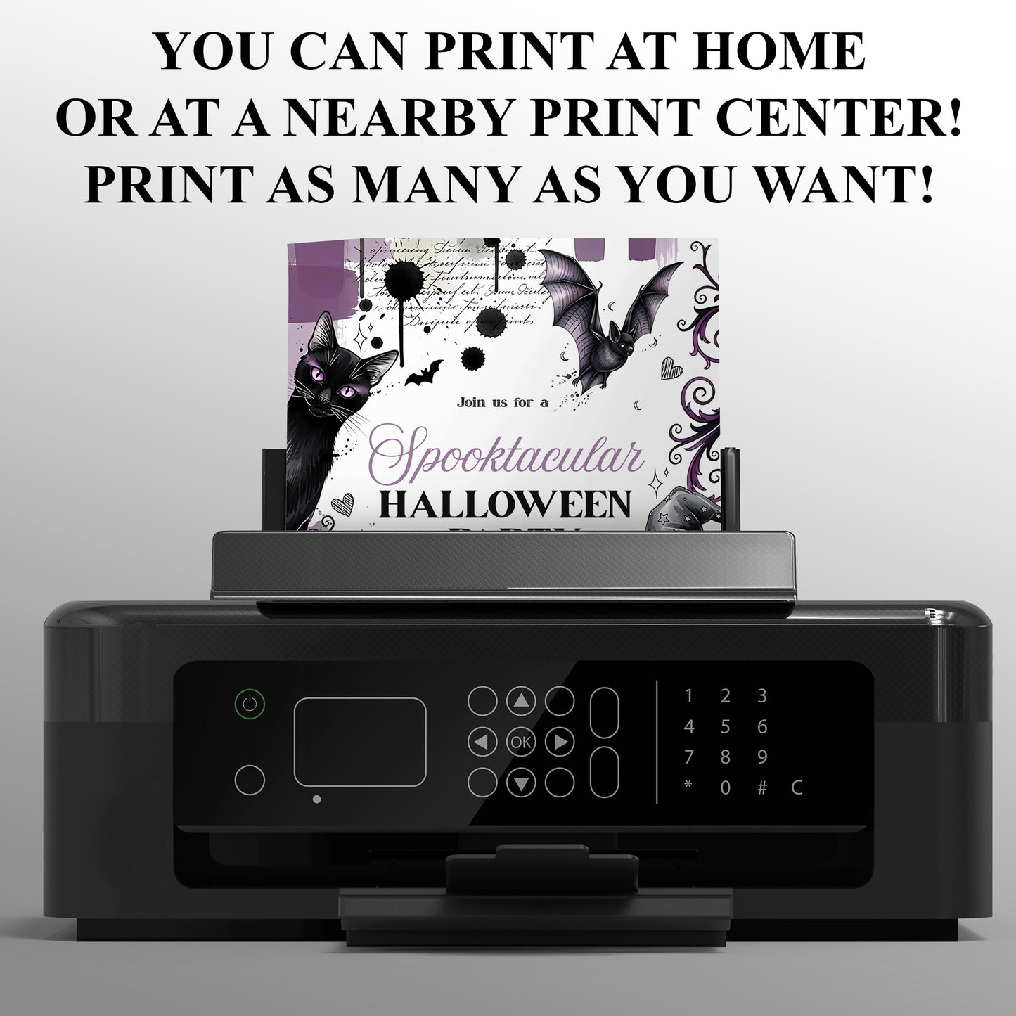 Halloween Owl Invitation - CreativeRino