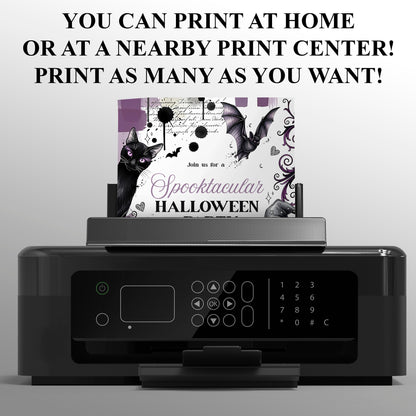 Halloween Owl Invitation - CreativeRino