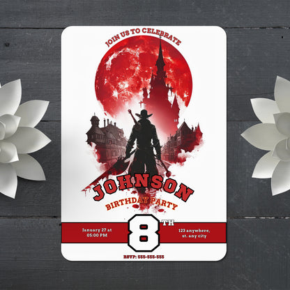 Bloodborne Birthday Invitation Template - CreativeRino