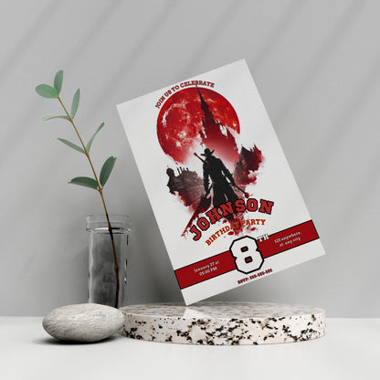 Bloodborne Birthday Invitation Template - CreativeRino