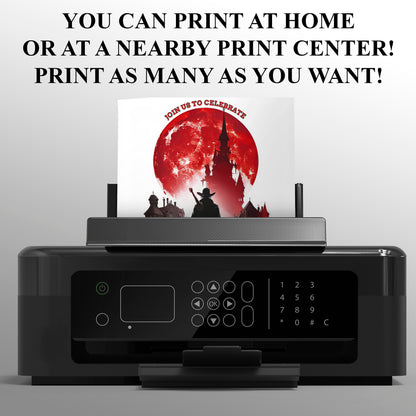Bloodborne Birthday Invitation Template - CreativeRino