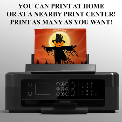 Ghost Pumpkin Halloween Party Invitation - CreativeRino