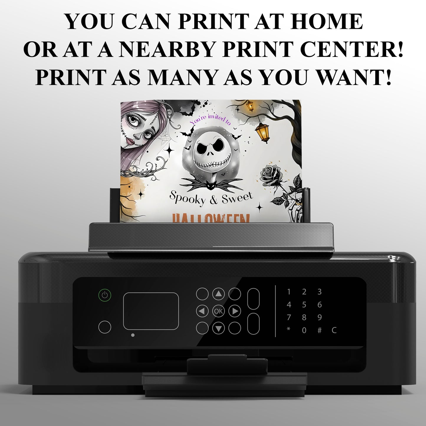 Nightmare Before Christmas Halloween Party Invitation - CreativeRino