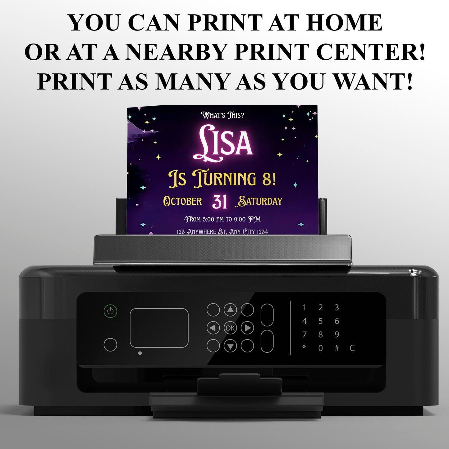 The Nightmare Before Christmas Birthday invitation - CreativeRino