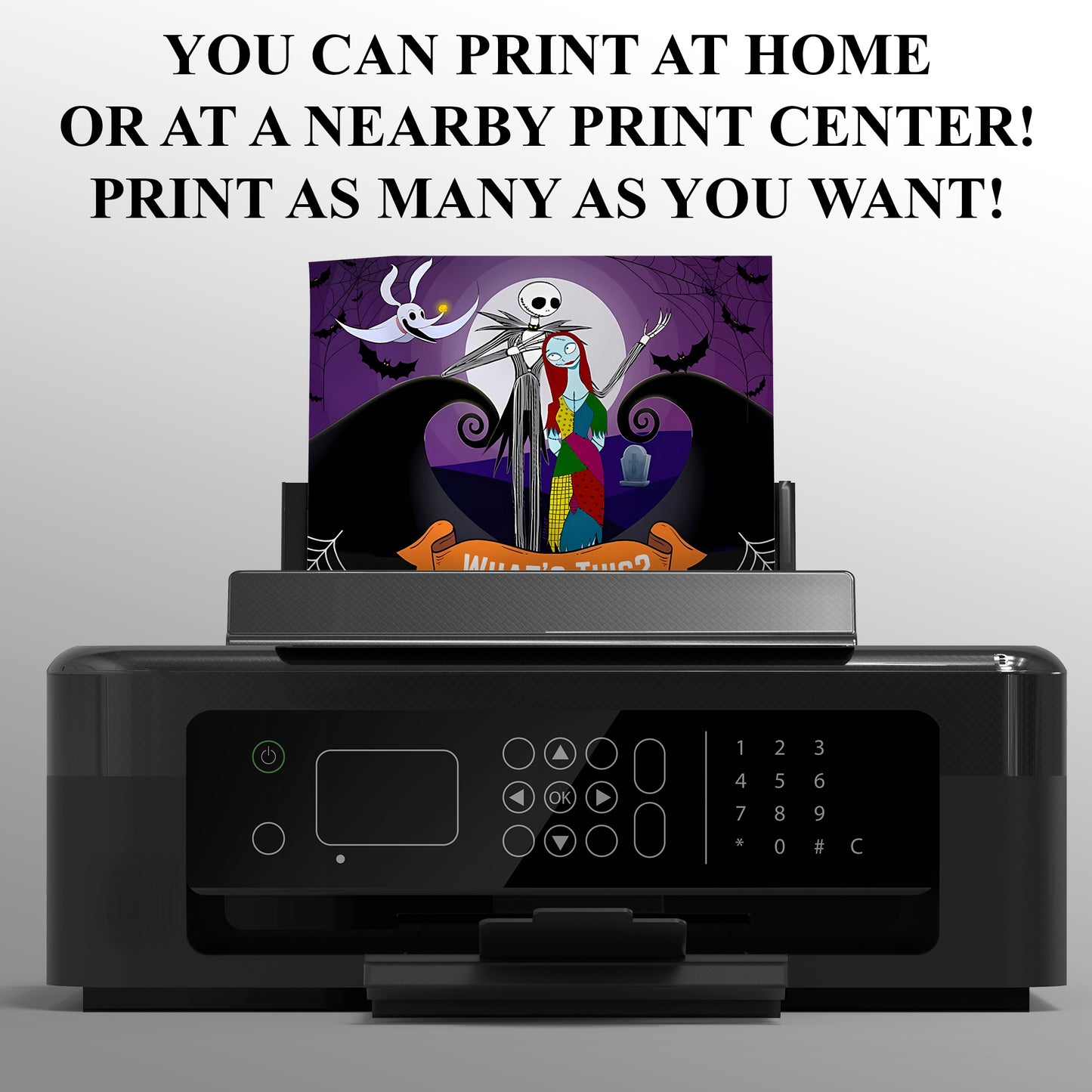 The Nightmare Before Christmas Birthday invitation Template - CreativeRino