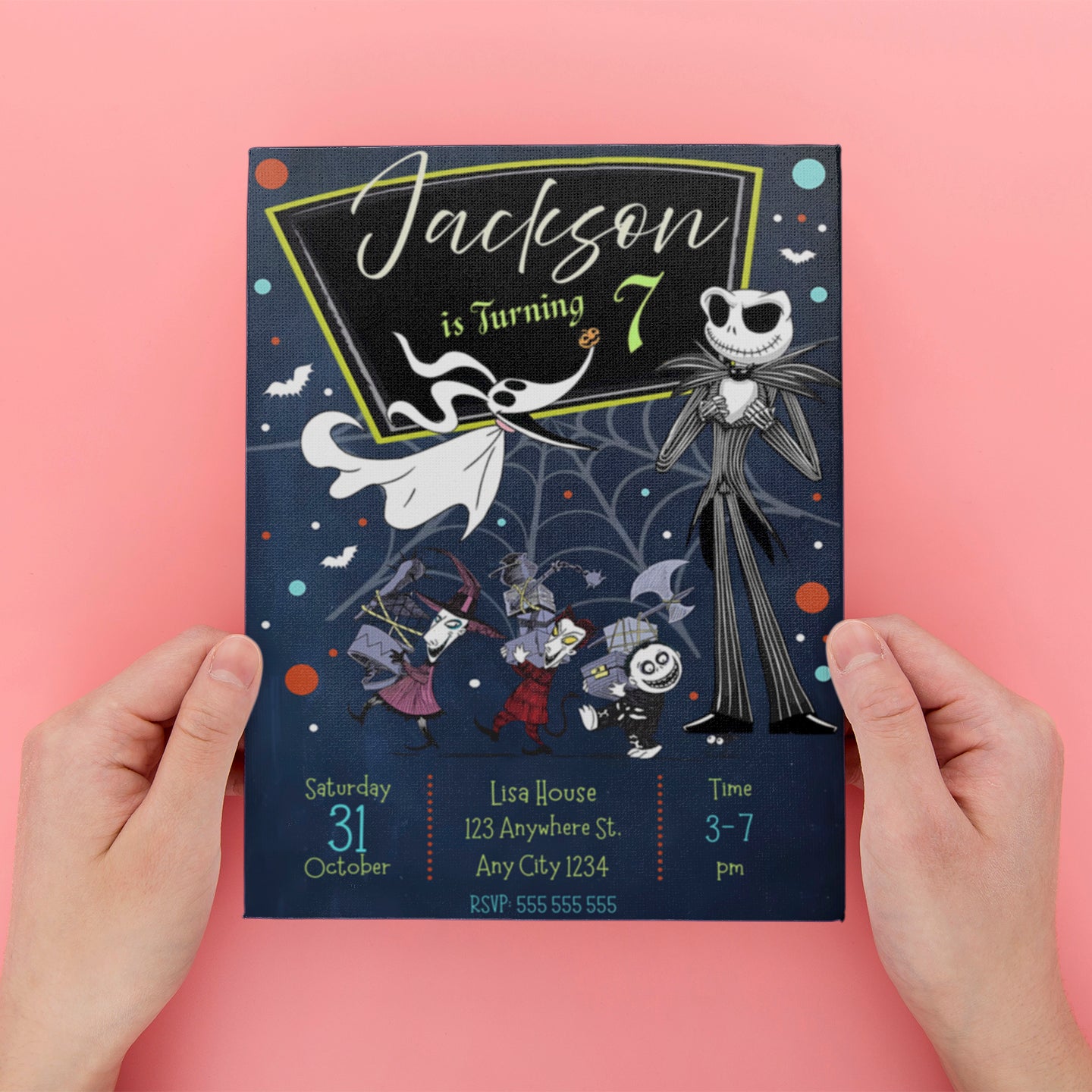 The Nightmare Before Christmas Birthday Invite Template - CreativeRino