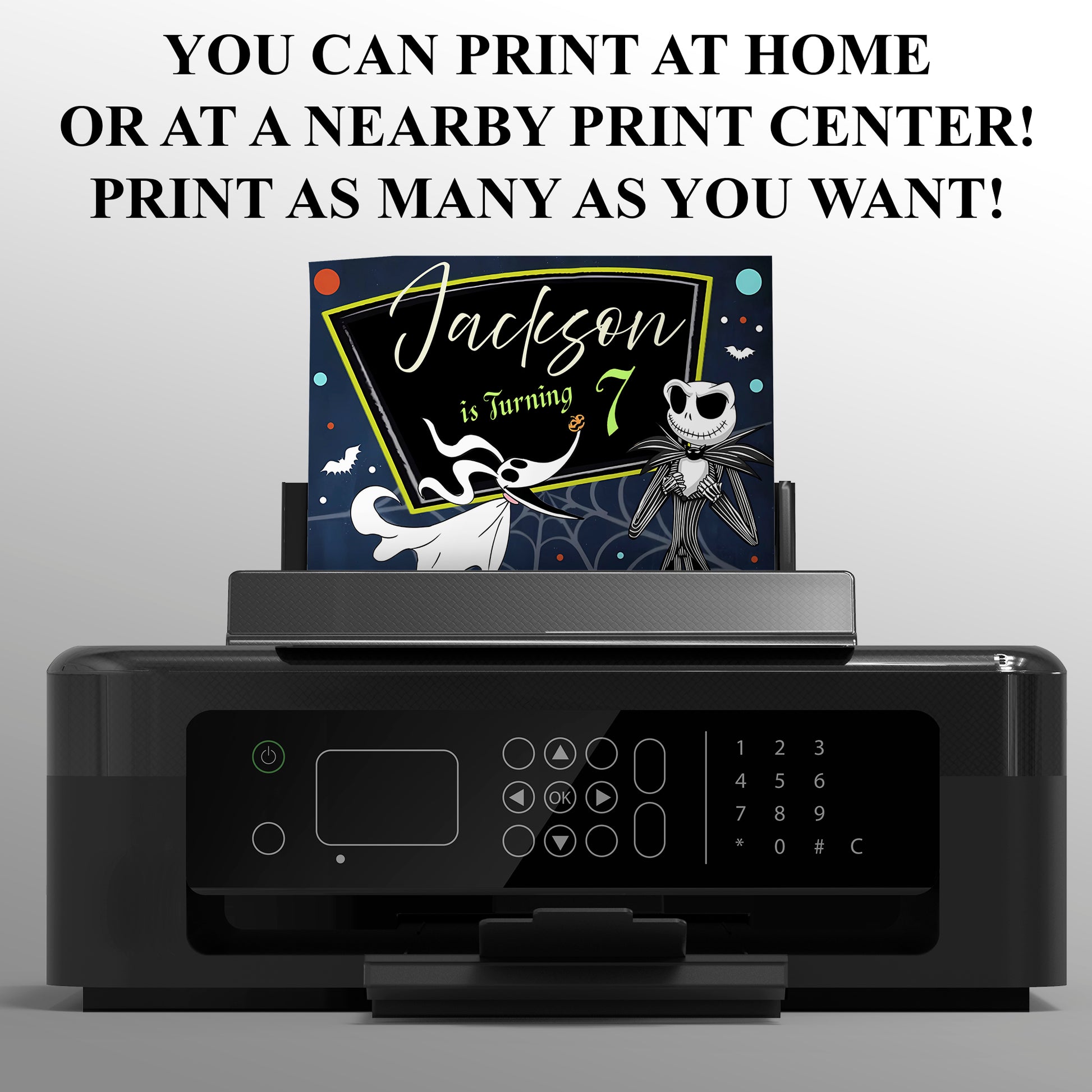 The Nightmare Before Christmas Birthday Invite Template - CreativeRino