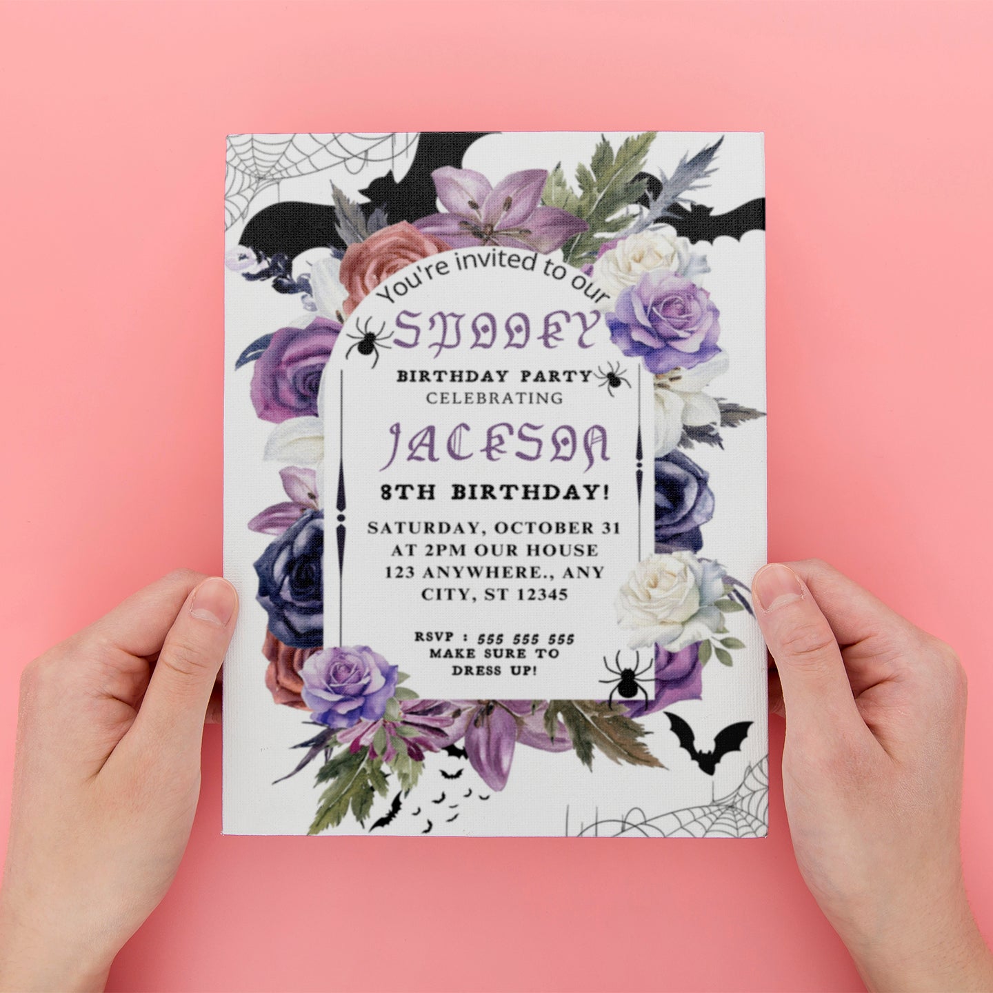 Spooky Halloween Birthday Invite - CreativeRino