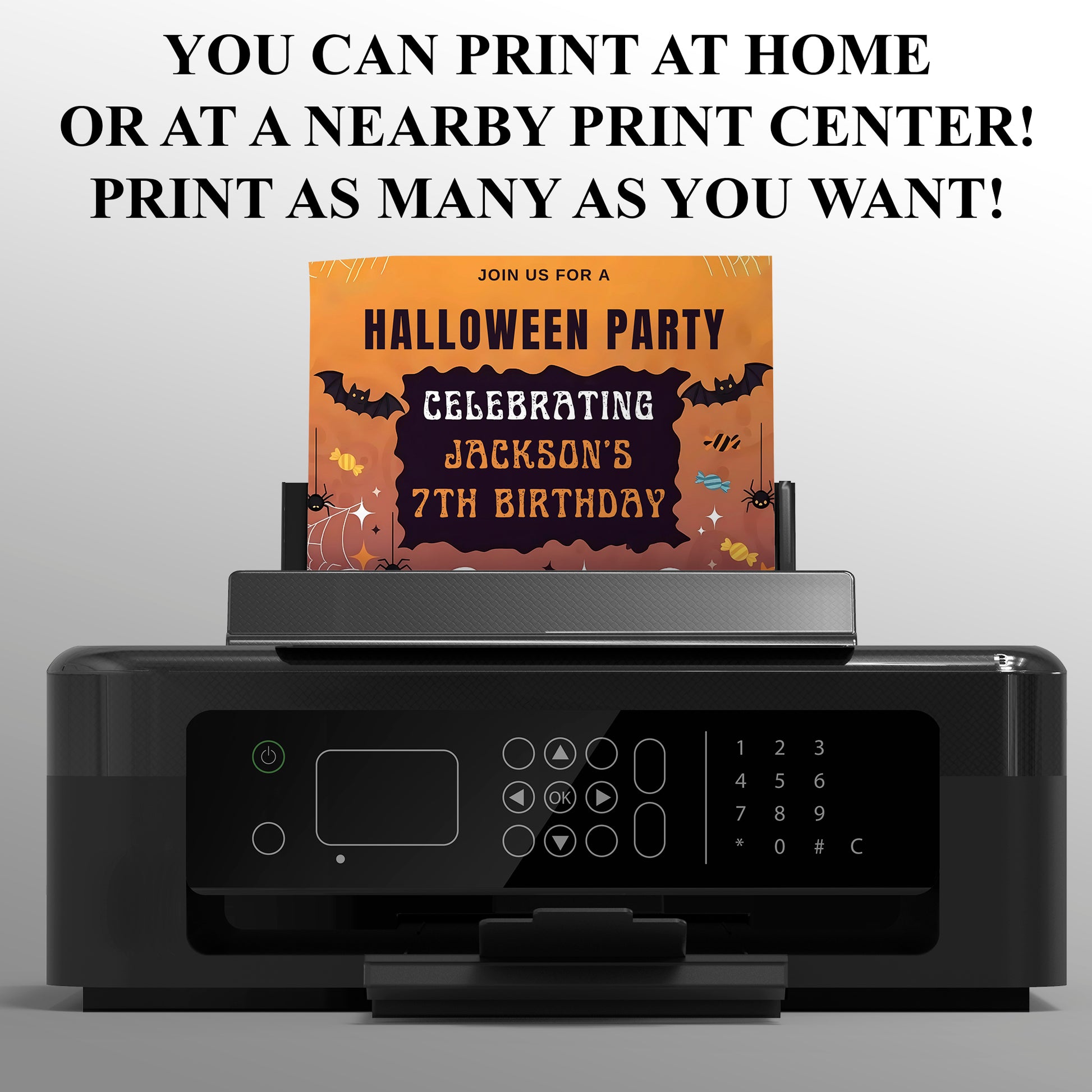 Halloween Costume Birthday Party Invitation - CreativeRino