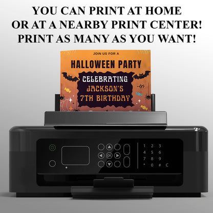 Halloween Costume Birthday Party Invitation - CreativeRino