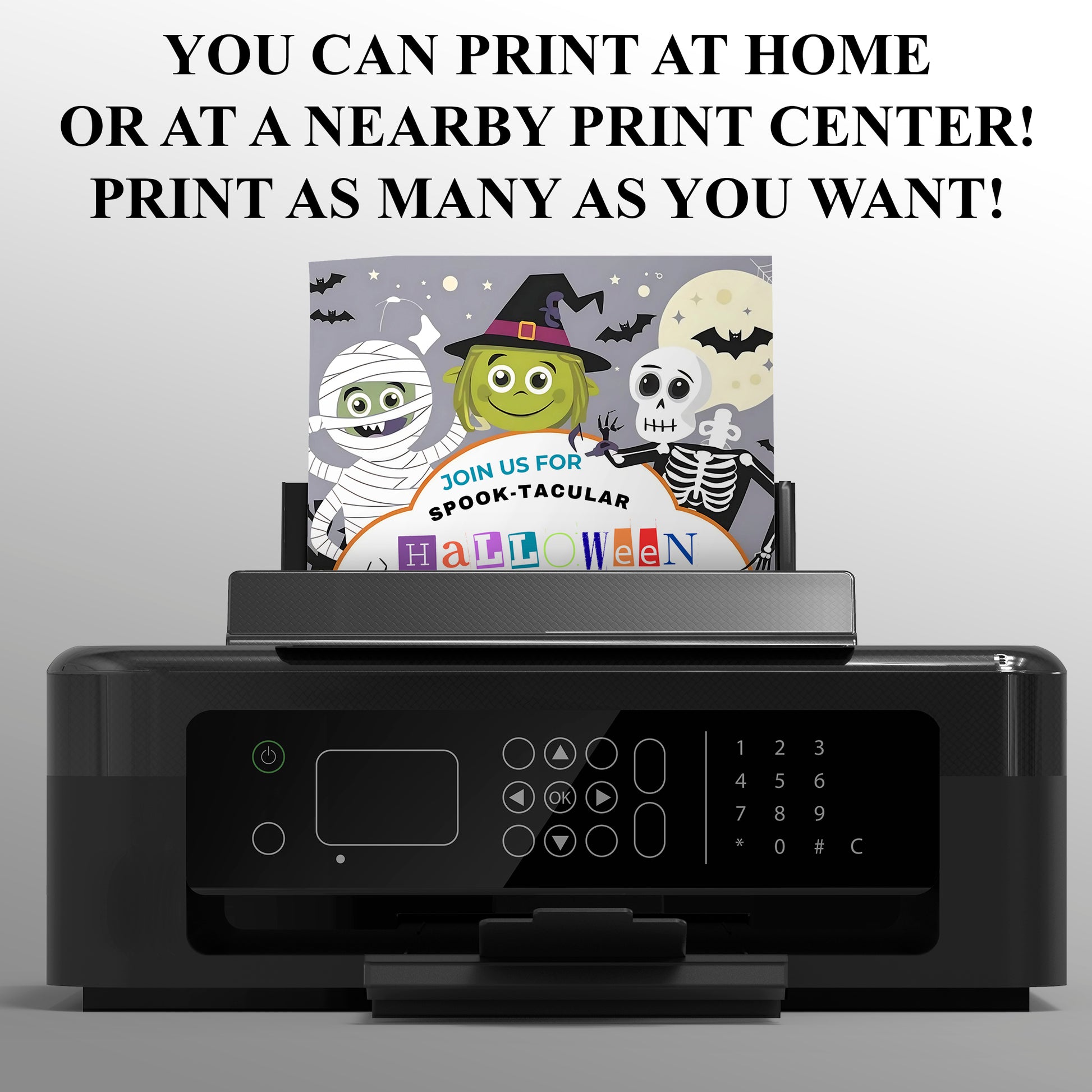 Spooky Kids Costume Party Halloween Invitation - CreativeRino