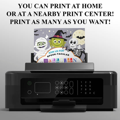 Spooky Kids Costume Party Halloween Invitation - CreativeRino