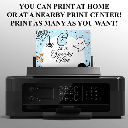 Spooky Vibe Halloween Birthday Invitation - CreativeRino