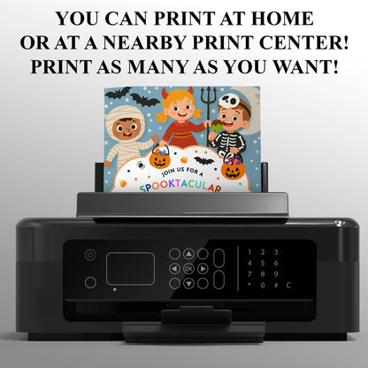 Spooky Kids Halloween Costume Party Invitation - CreativeRino