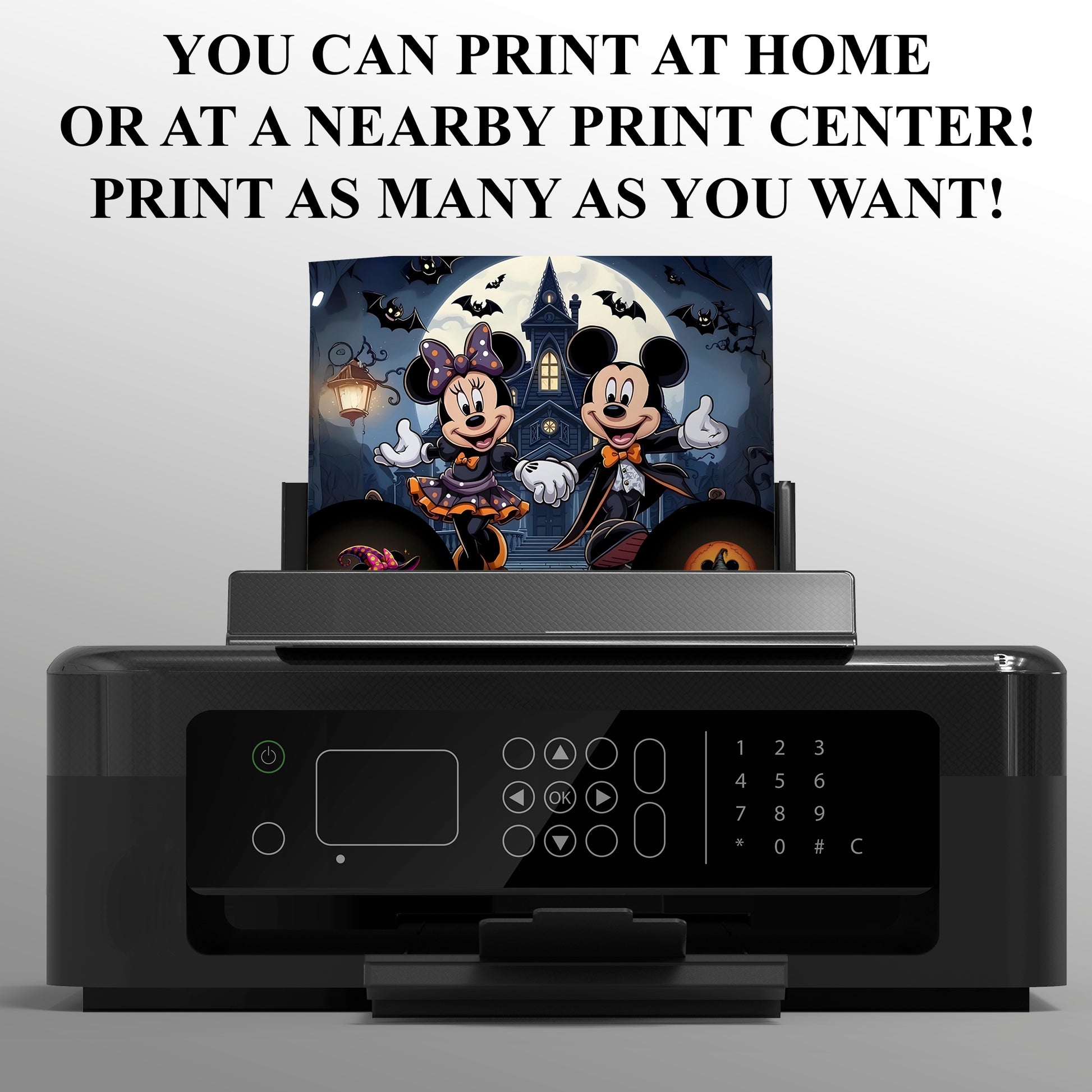 Mickey Mouse Halloween Birthday Invitation - CreativeRino