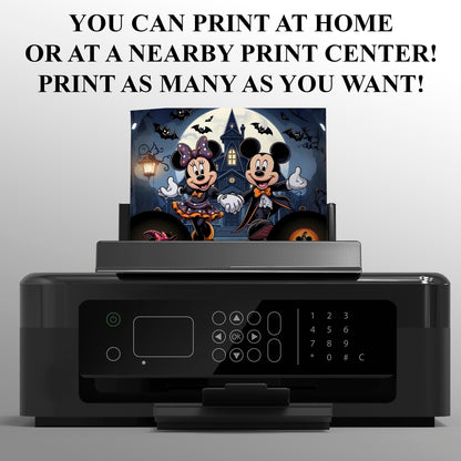 Mickey Mouse Halloween Birthday Invitation - CreativeRino