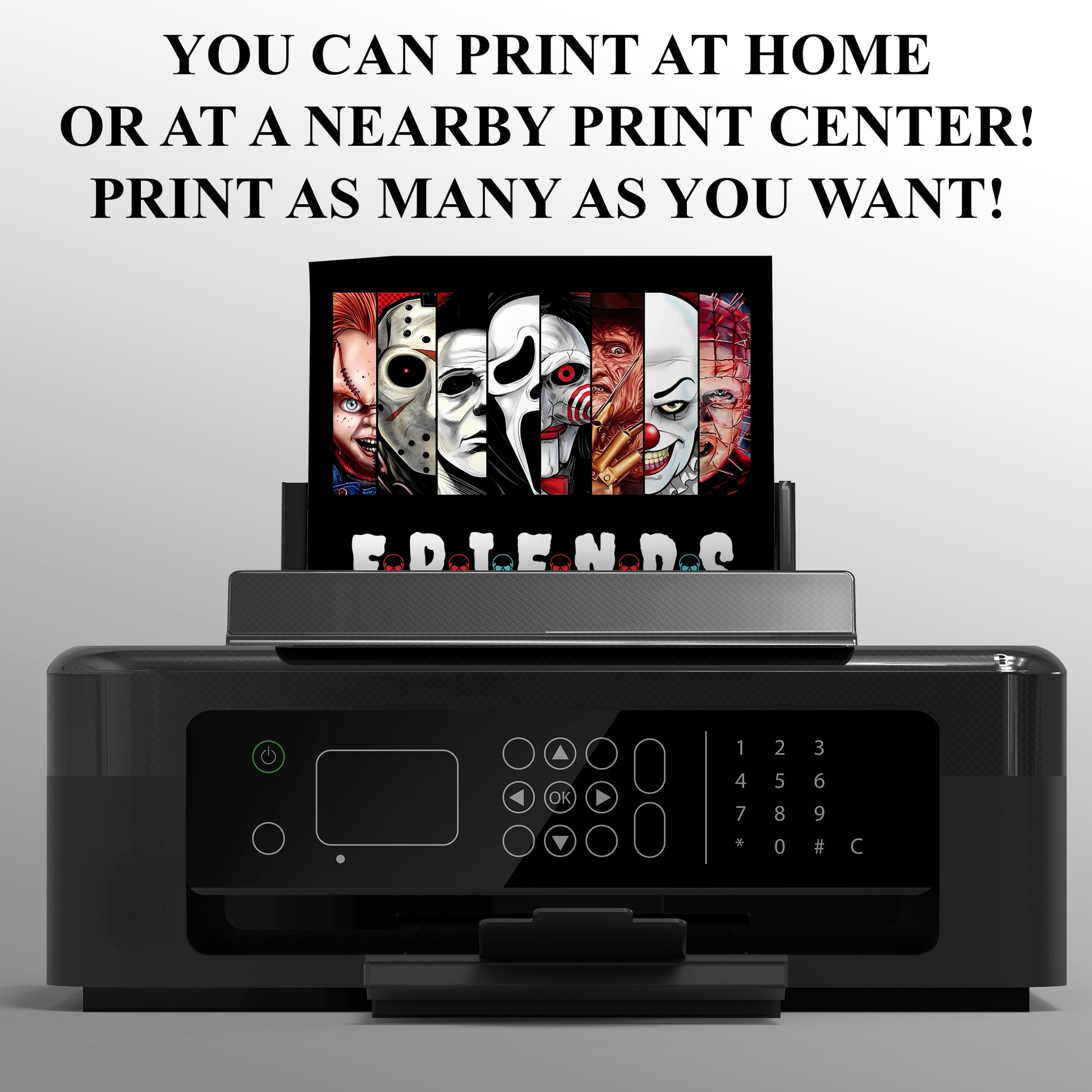 Halloween Friends Birthday invitation - CreativeRino