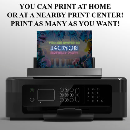 The Smurfs Birthday Invitation Template - CreativeRino