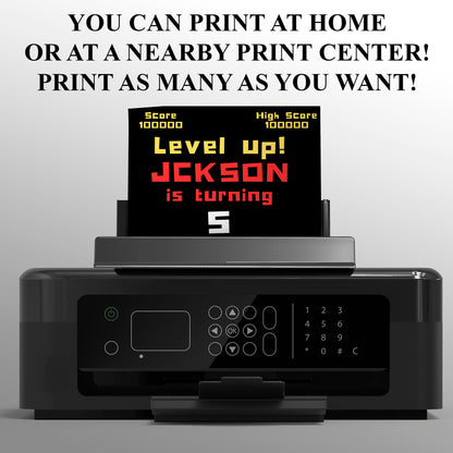 Digital Pac Man Birthday Party Invitation - CreativeRino