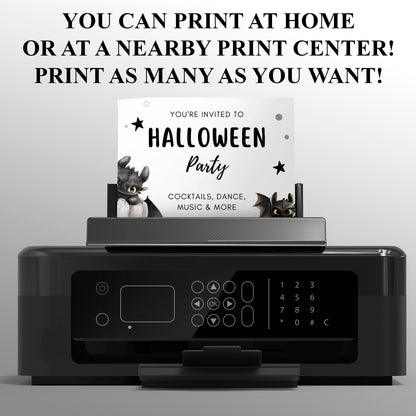 How to Train Your Dragon Halloween Party Invitation - CreativeRino