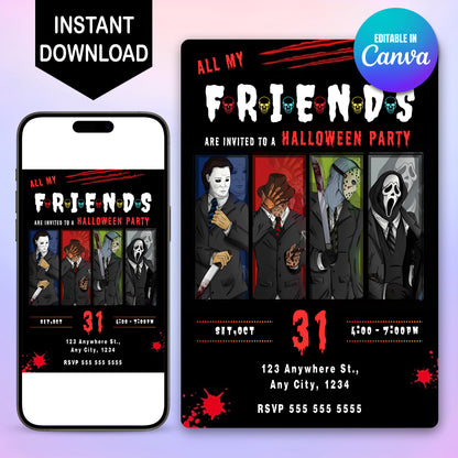 Killer Movie Party Invite Template - CreativeRino