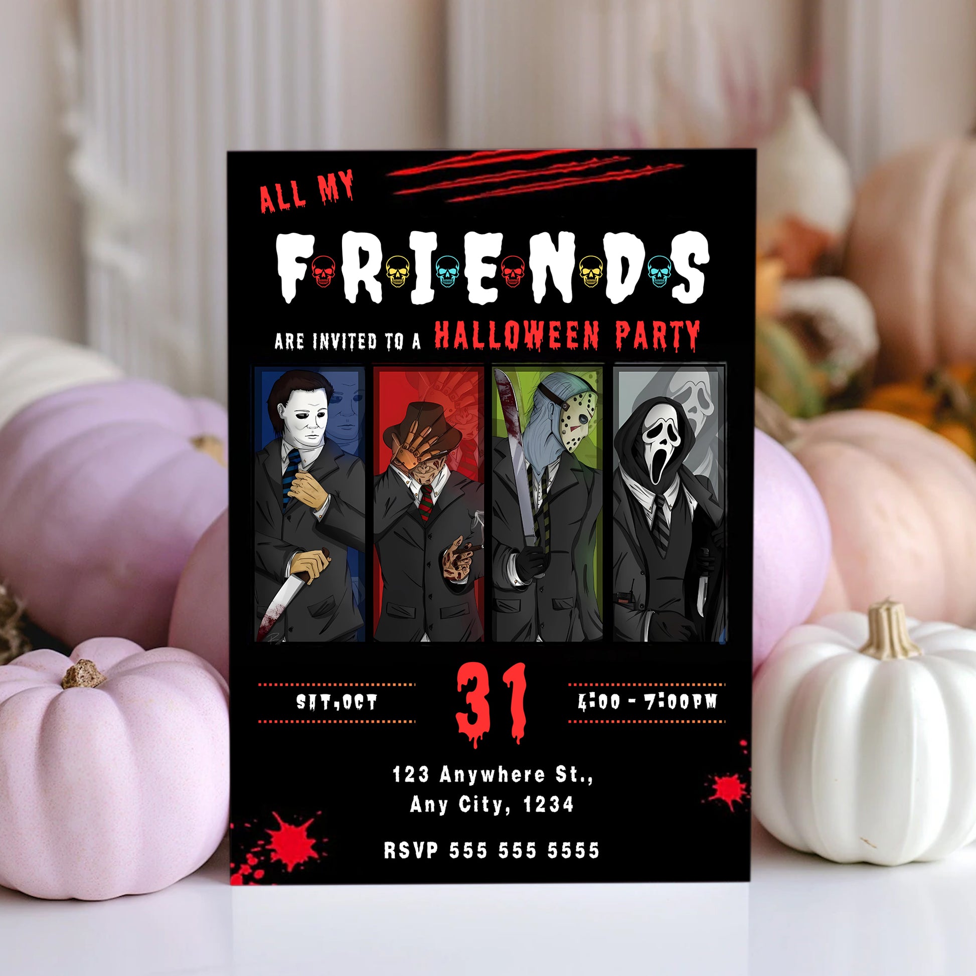 Killer Movie Party Invite Template - CreativeRino