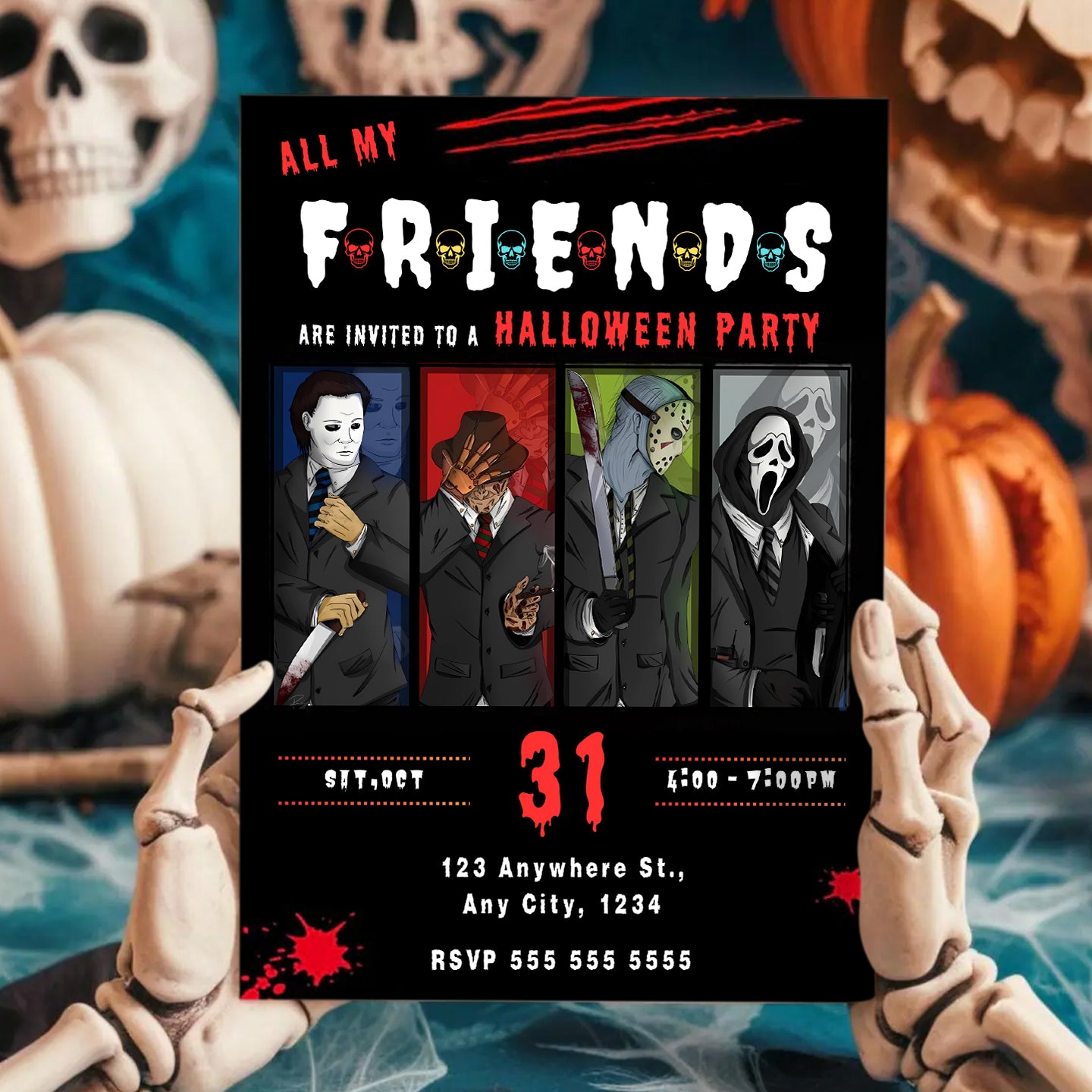 Killer Movie Party Invite Template - CreativeRino