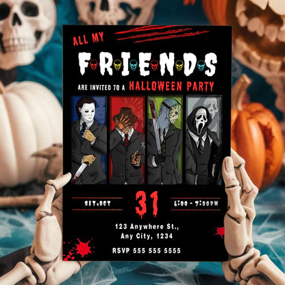 Killer Movie Party Invite Template - CreativeRino