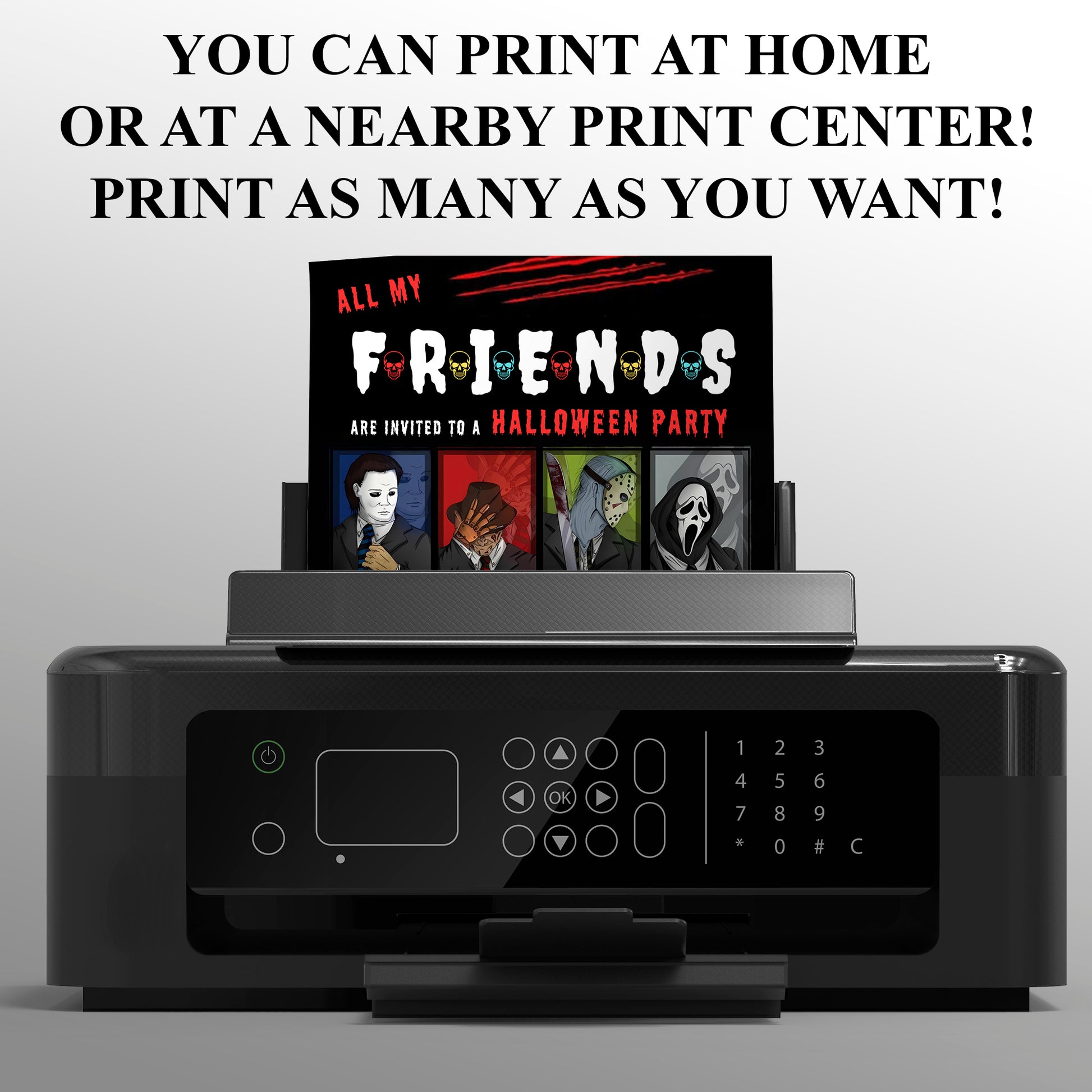 Killer Movie Party Invite Template - CreativeRino