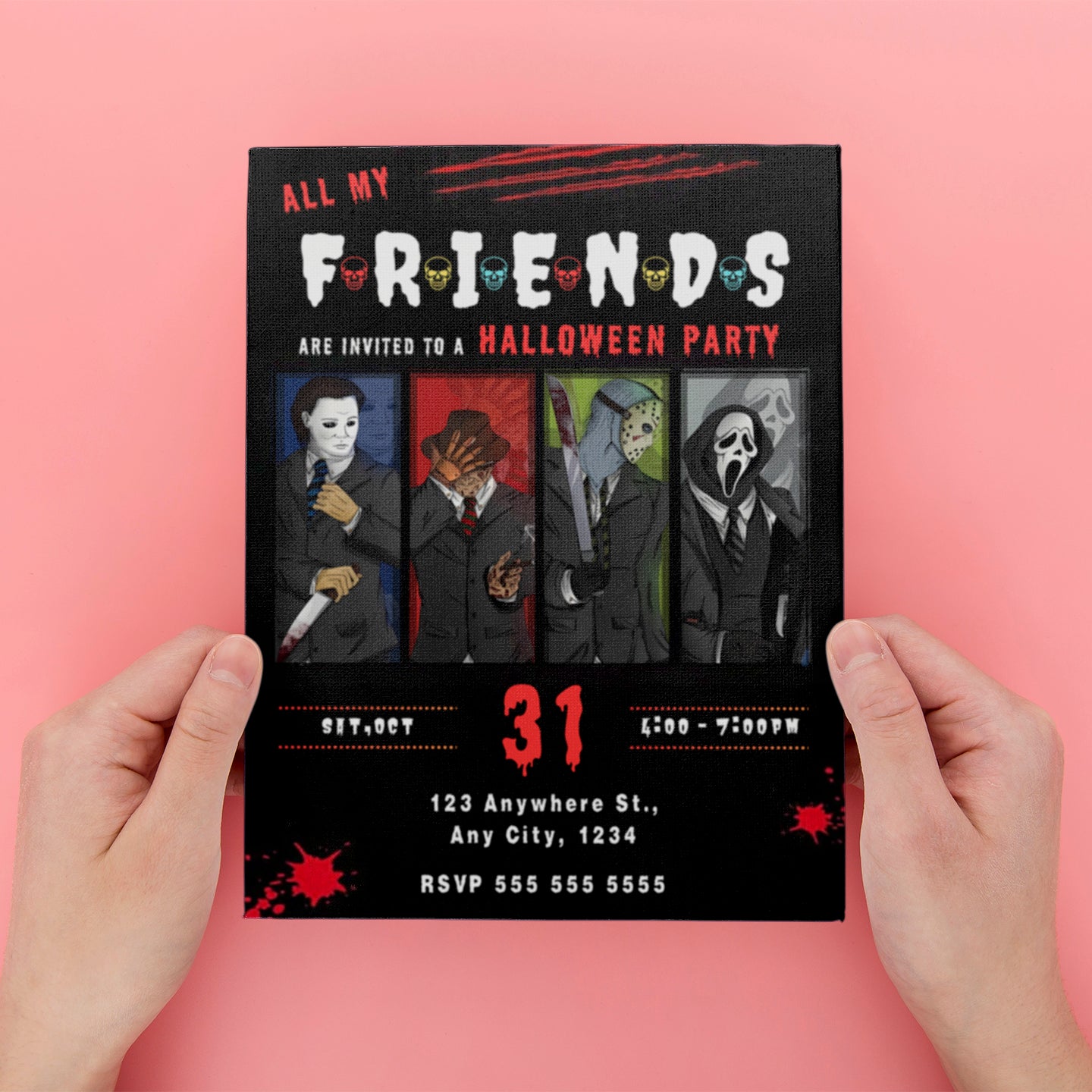 Killer Movie Party Invite Template - CreativeRino