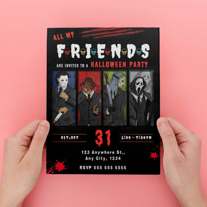 Killer Movie Party Invite Template - CreativeRino