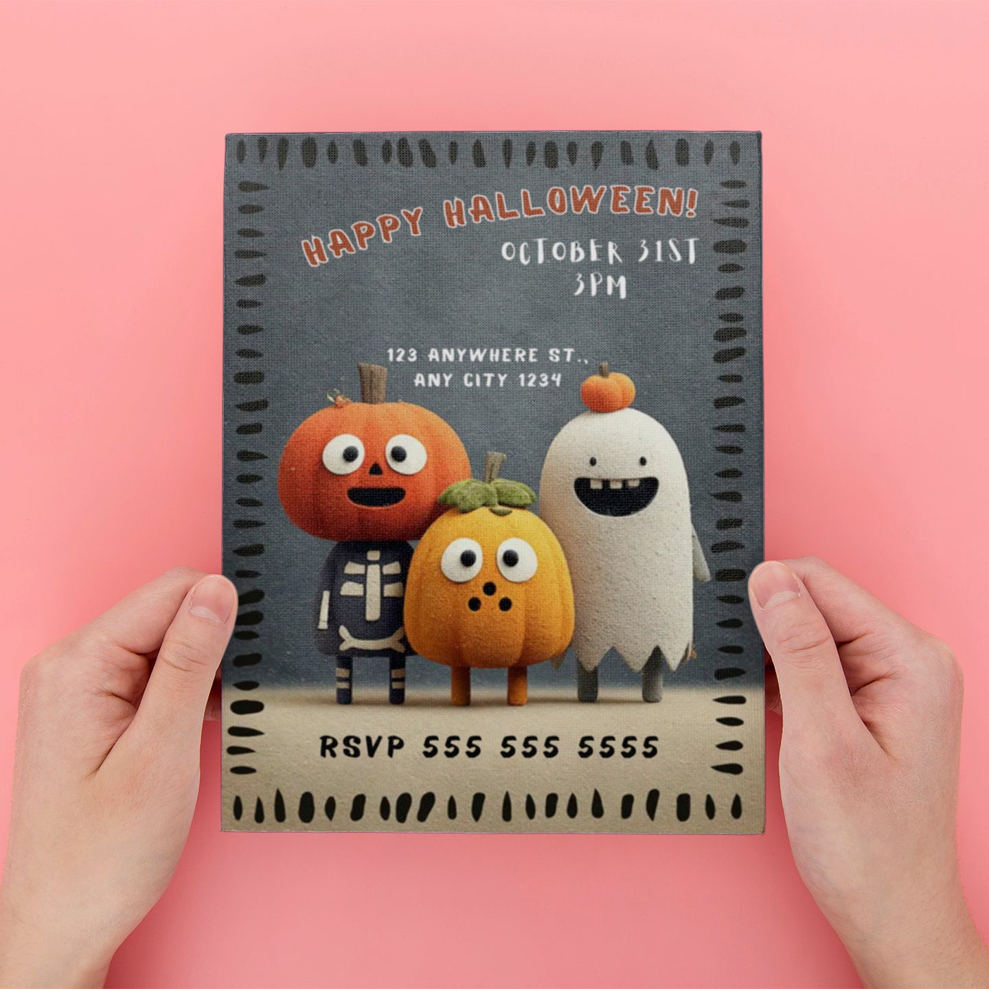 Halloween Characters Friends Invitation - CreativeRino