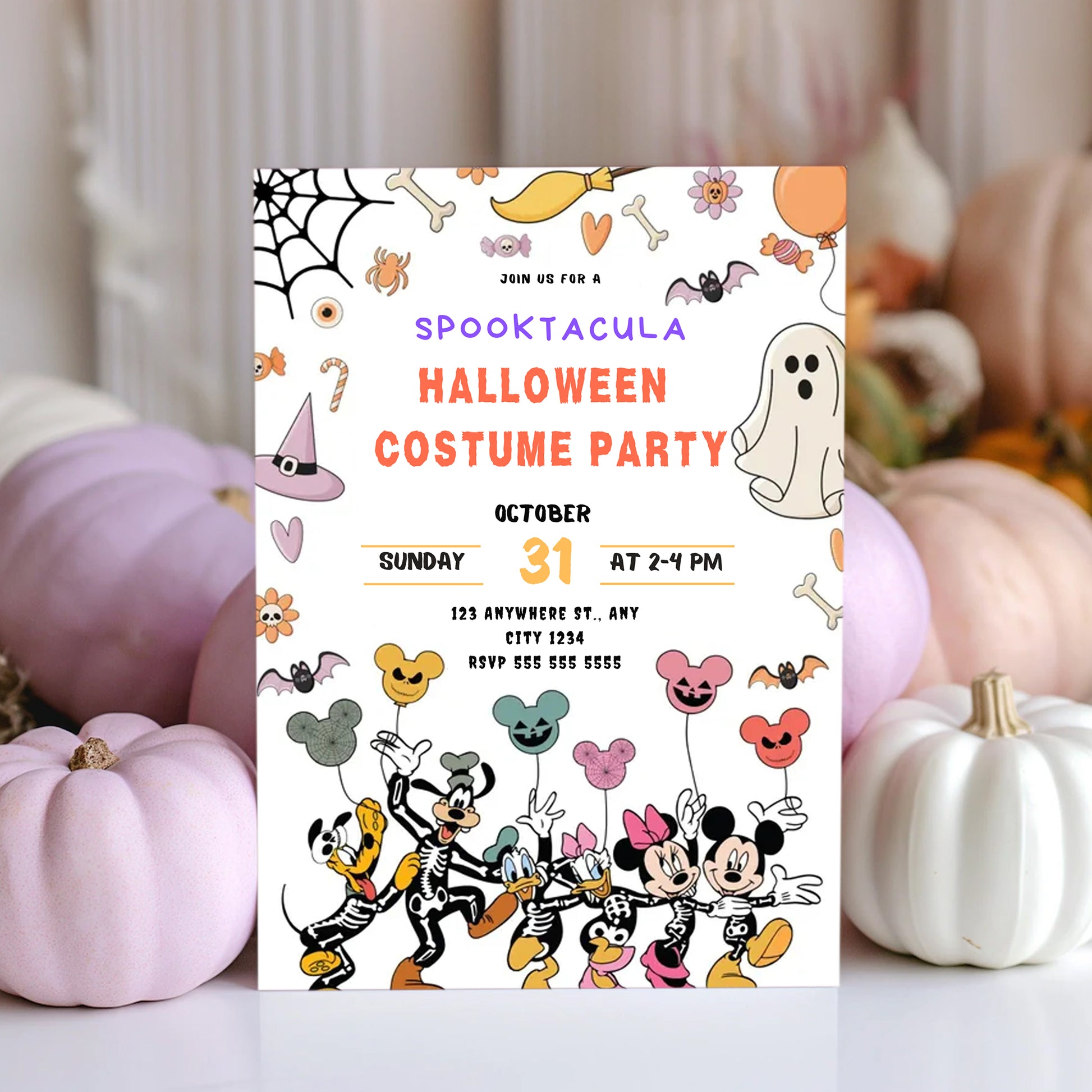 Mickey Halloween Costume Party invitation - CreativeRino