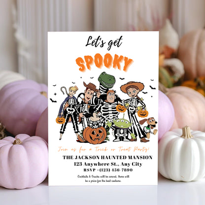 Toy Story Halloween Birthday Invitation Template - CreativeRino