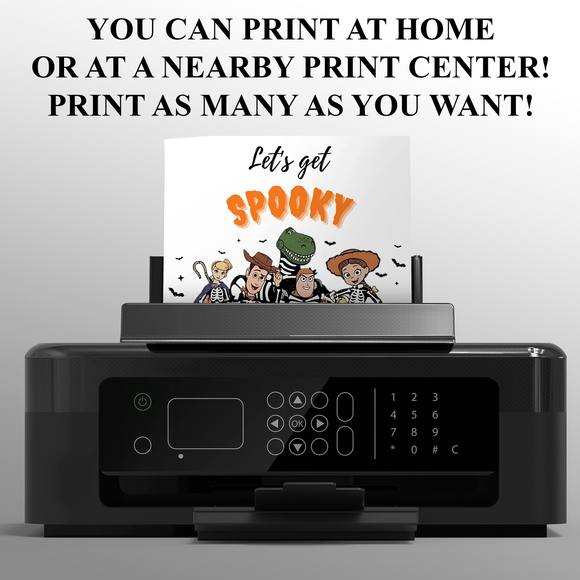 Toy Story Halloween Birthday Invitation Template - CreativeRino