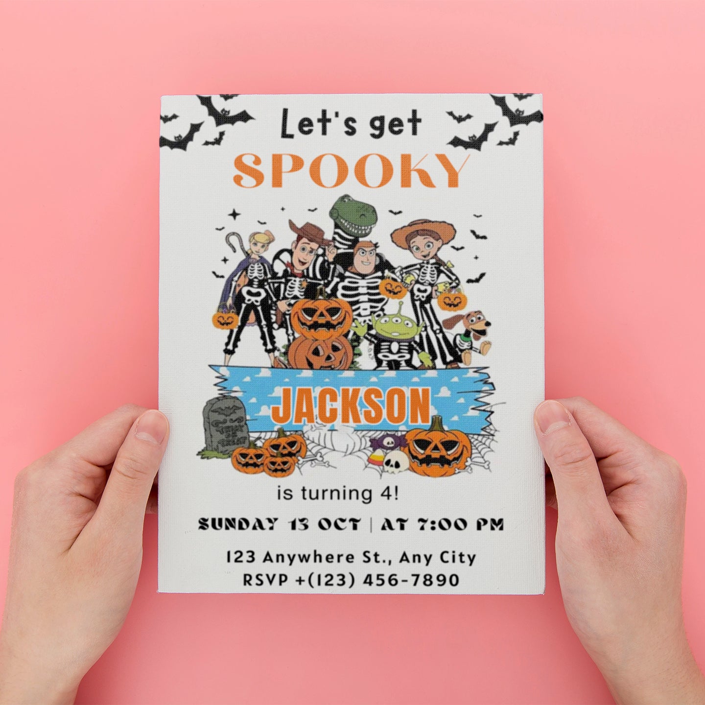 Halloween Toy Story Birthday Invitation - CreativeRino