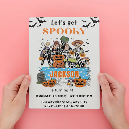 Halloween Toy Story Birthday Invitation - CreativeRino