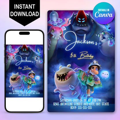Digital Elio Birthday Invitation - CreativeRino