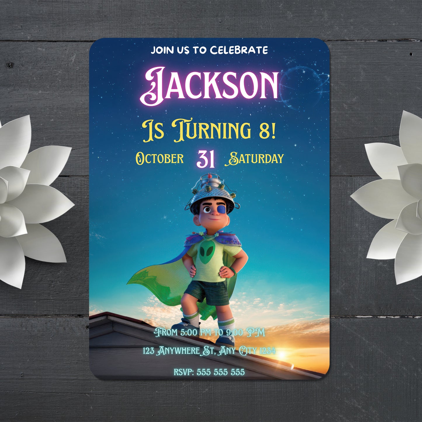 Elio Birthday Invitation - CreativeRino