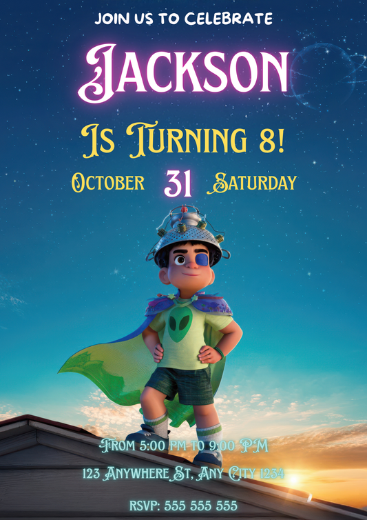 Elio Birthday Invitation - CreativeRino