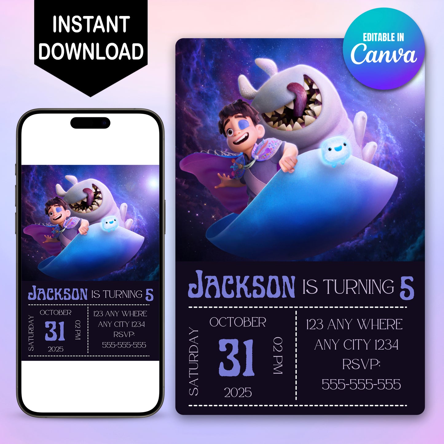 Elio Birthday Party Invitation - CreativeRino
