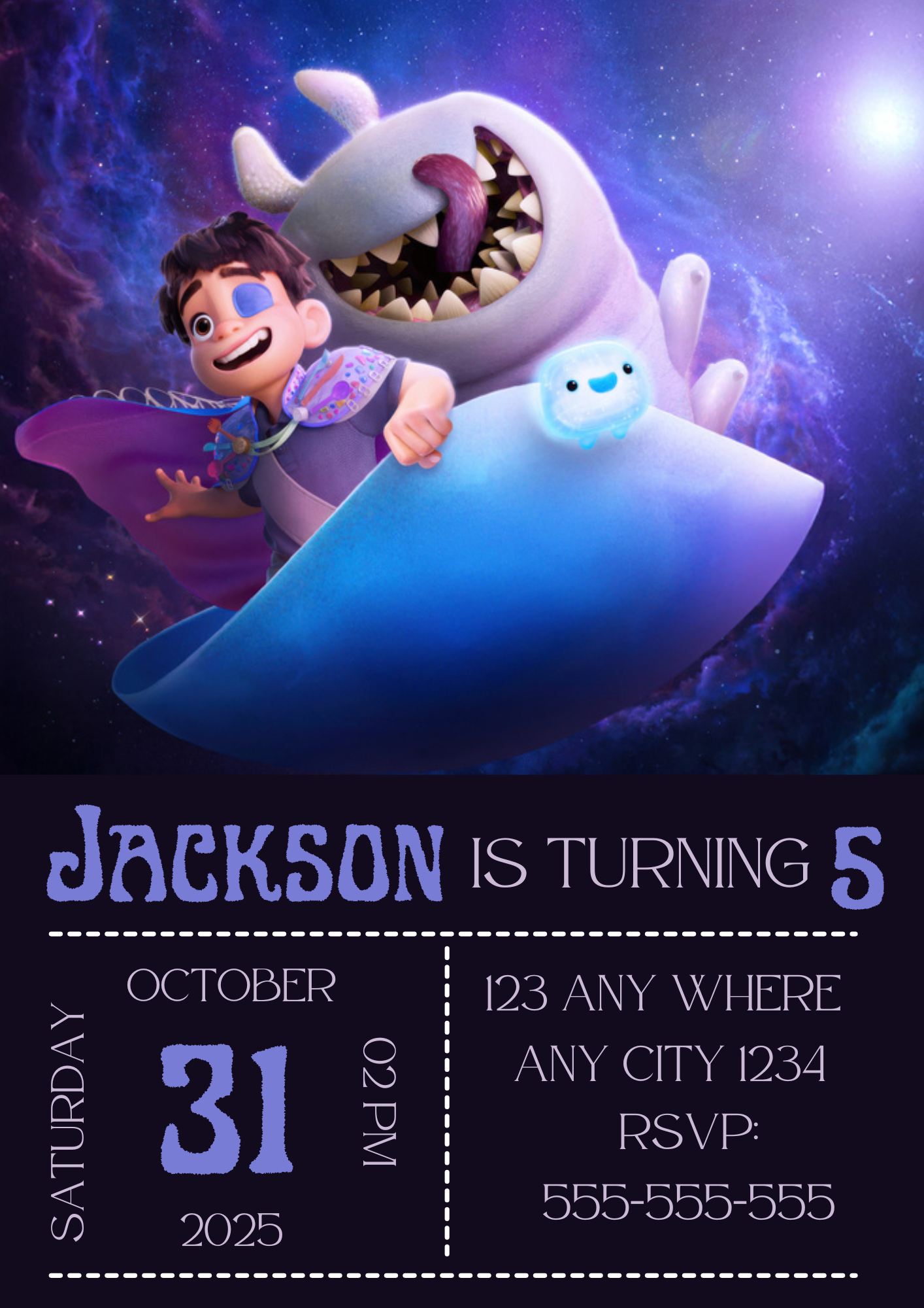 Elio Birthday Party Invitation - CreativeRino