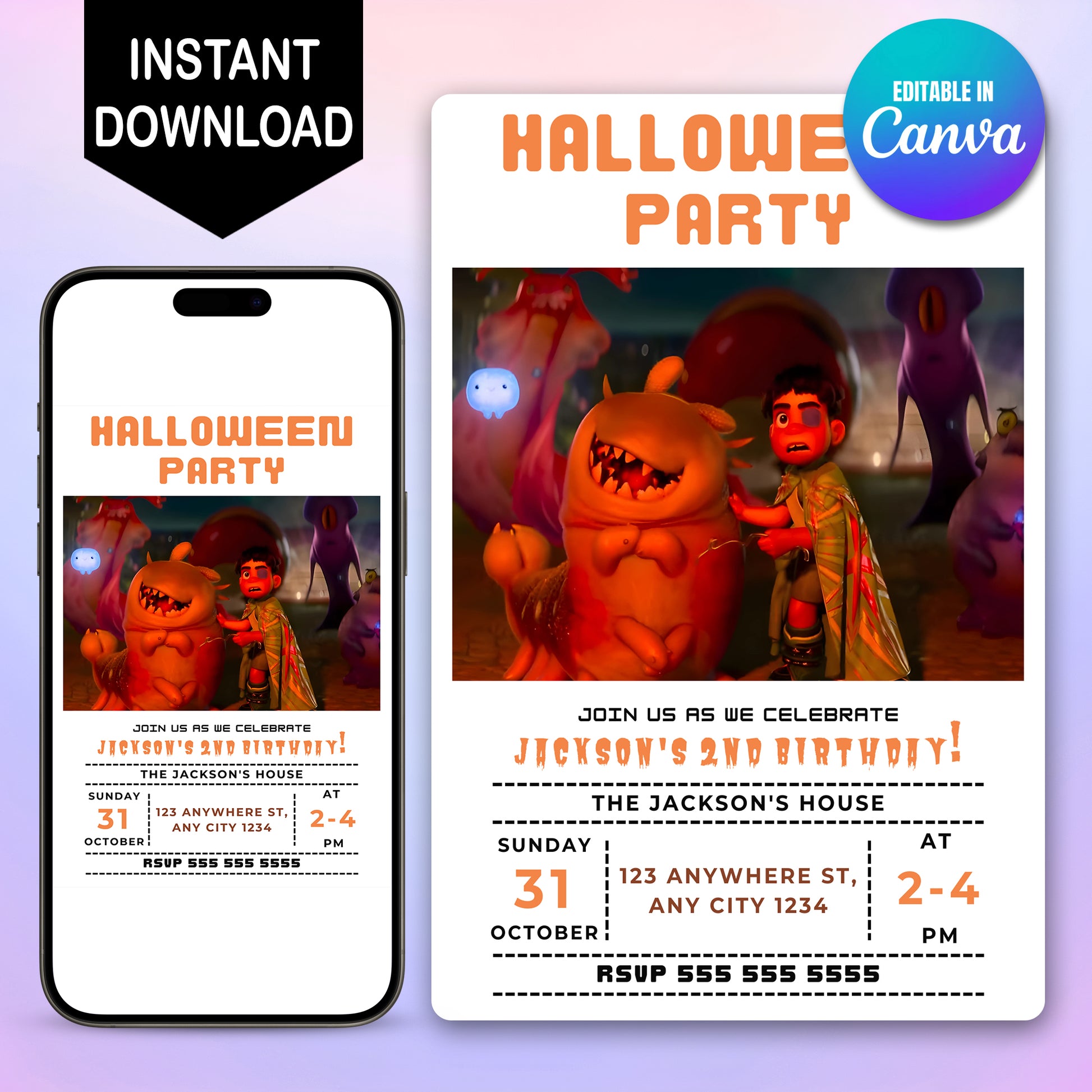 Elio Halloween Party Invitation - CreativeRino