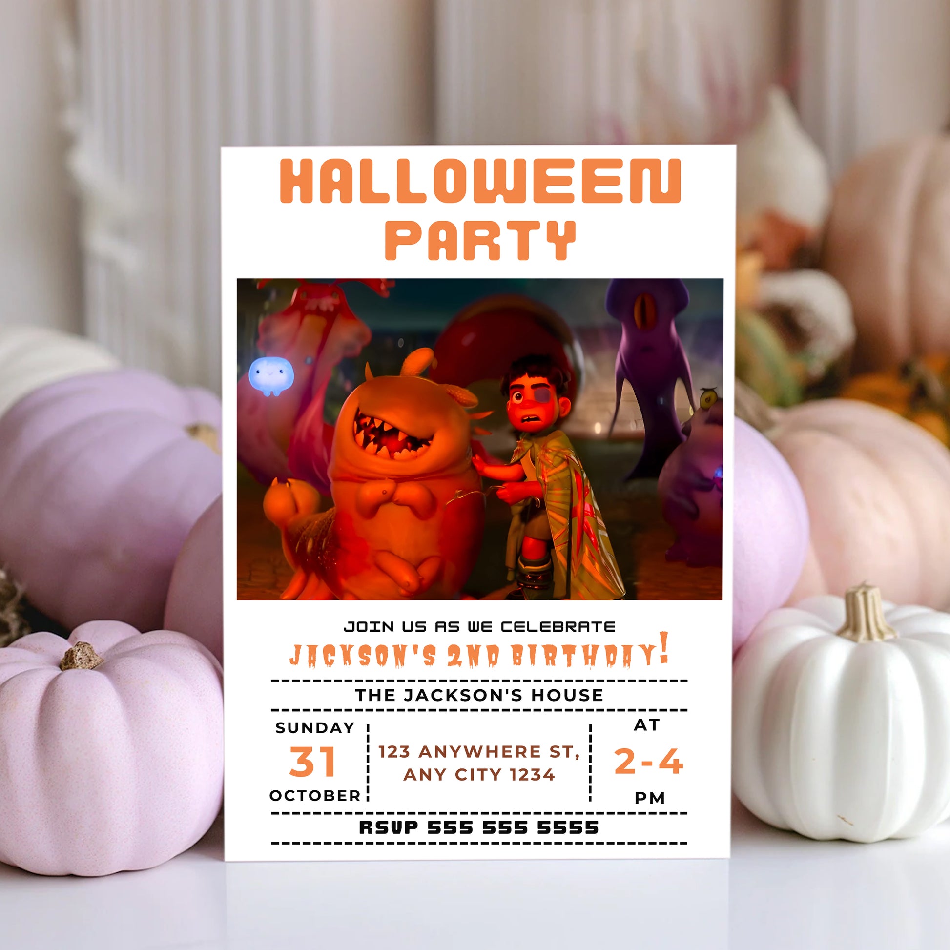 Elio Halloween Party Invitation - CreativeRino