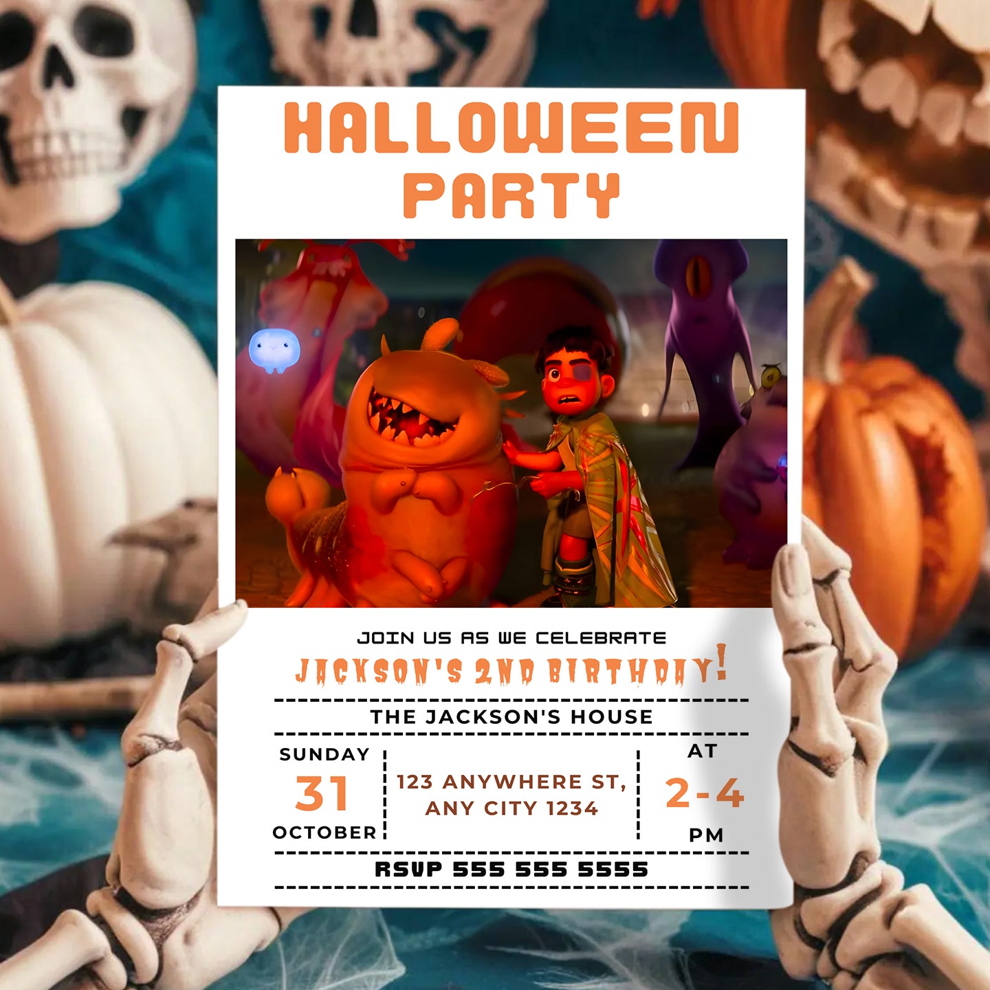 Elio Halloween Party Invitation - CreativeRino