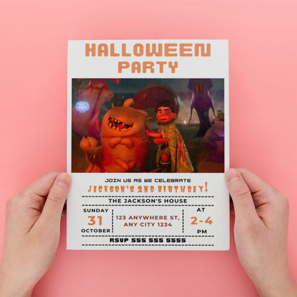 Elio Halloween Party Invitation - CreativeRino