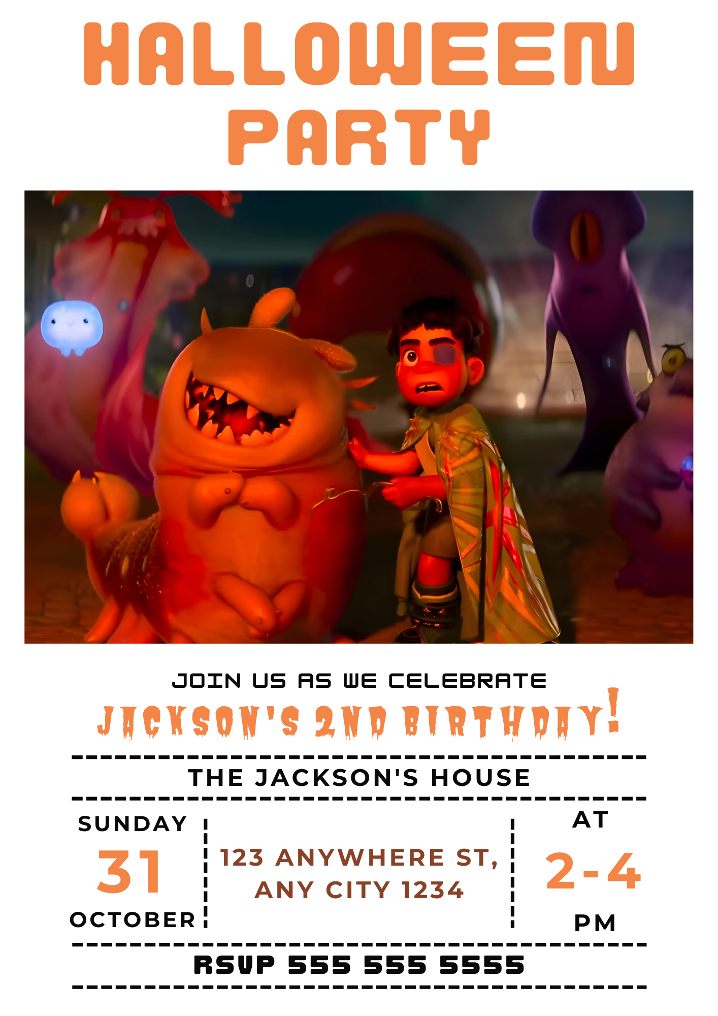 Elio Halloween Party Invitation - CreativeRino