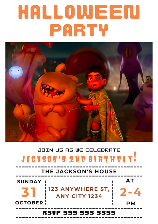 Elio Halloween Party Invitation - CreativeRino