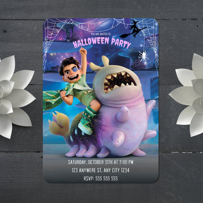 Printable Elio Halloween Party Invitation - CreativeRino